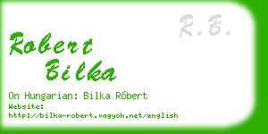 robert bilka business card